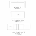 Extendable matbord i melamin trä gjord i Italien, Oky Viadurini