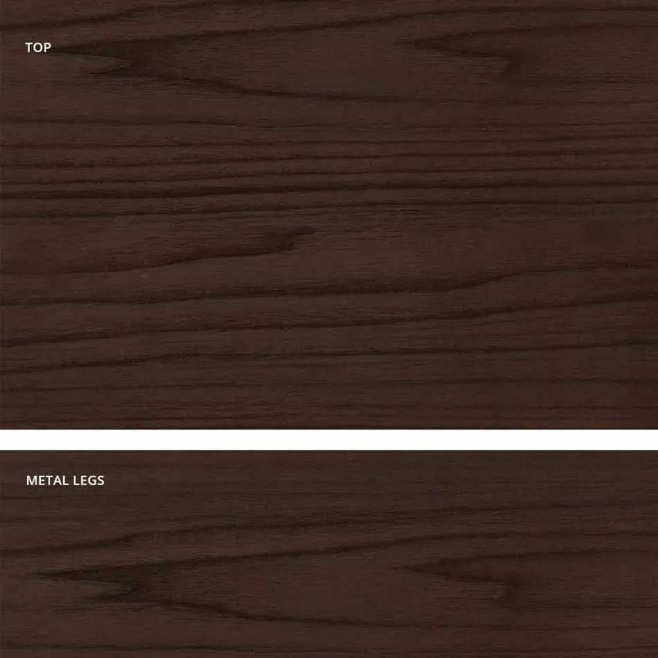 Extendable matbord i melamin trä gjord i Italien, Oky Viadurini