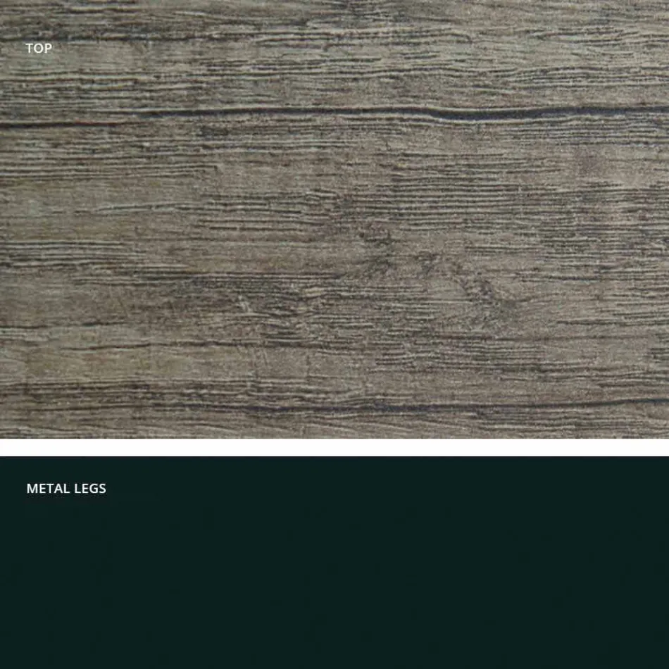 Extendable matbord i melamin gjord i Italien, Dionigi Viadurini