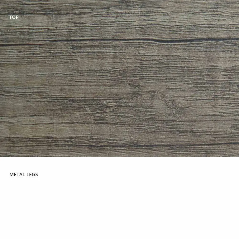 Extendable matbord i melamin gjord i Italien, Dionigi Viadurini