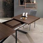 Extendable matbord i melamin gjord i Italien, Dionigi Viadurini