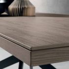 Utdragbart matbord i ekträ L315cm tillverkat i Italien Oncino Viadurini