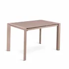 matbord glas bord och metall Oddo Viadurini