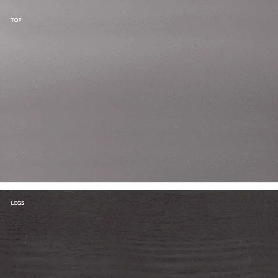 Extendable modernt glas matbord tillverkat i Italien, Azad Viadurini