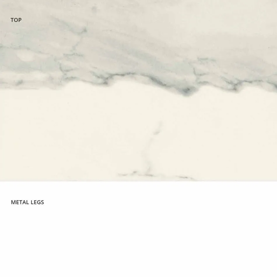 Utdragbar keramisk glas matbord tillverkad i Italien, Wilmer Viadurini