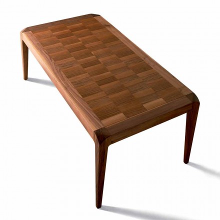 Utdragbart matbord naturliga valnöt modern design Sanni Viadurini