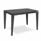 Dining glaskeram Förlänga tabell, 120 / cm 170xP80, Bino Viadurini