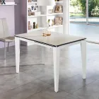 Dining glaskeram Förlänga tabell, 120 / cm 170xP80, Bino Viadurini