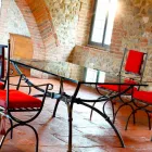 Handgjord matbord med glasskiva tillverkad i Italien - Principe Viadurini