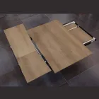 Matbord som förlängs och vidgas i melamin och metall - Devendra Viadurini