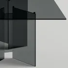 Matbord med bas och rektangulär glasskiva Tillverkat i Italien - Thommy Viadurini