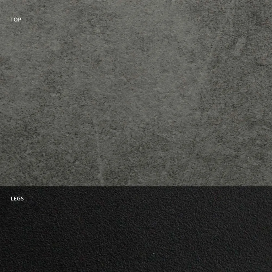 Matbord med fatskiva i HPL-laminat Tillverkat i Italien - Grotta Viadurini