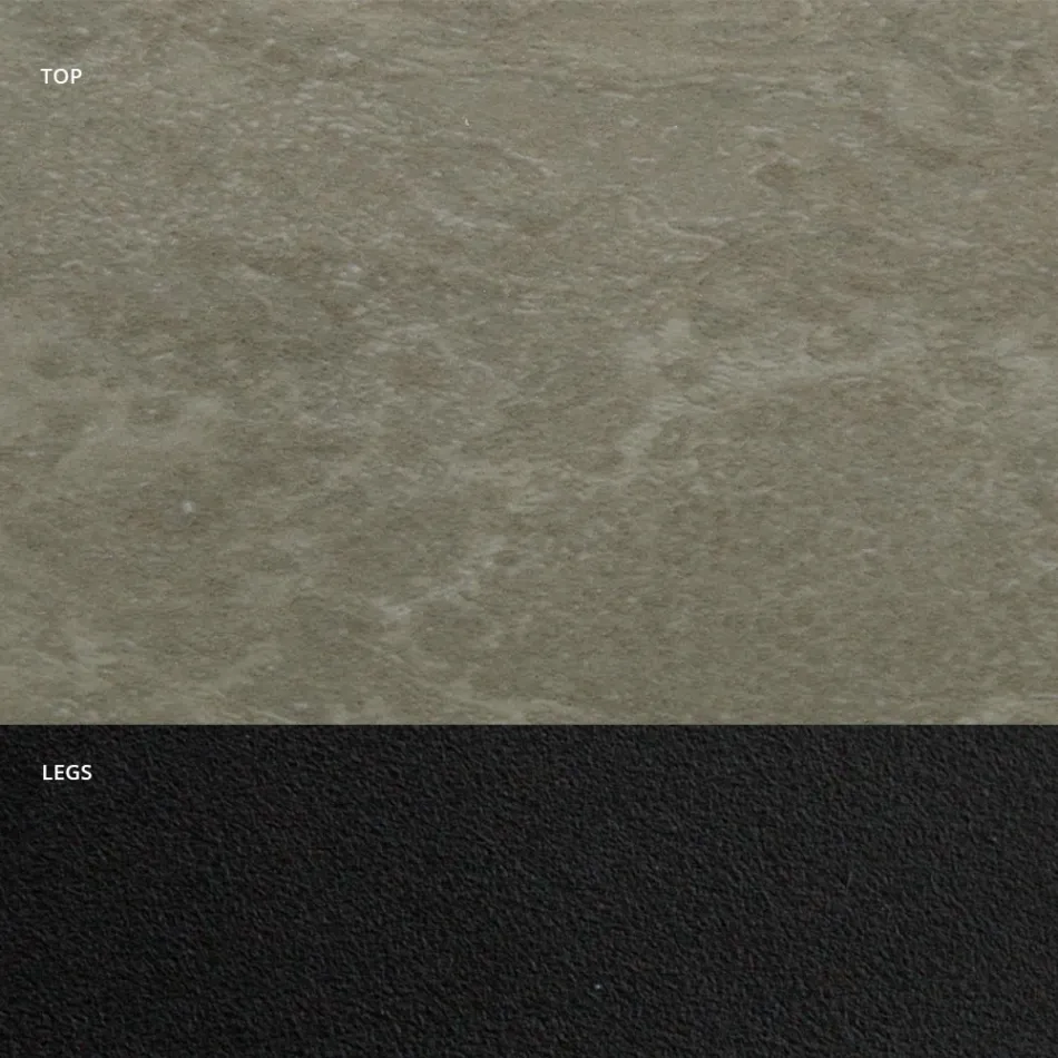 Matbord med fatskiva i HPL-laminat Tillverkat i Italien - Grotta Viadurini