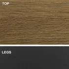 Matbord med fatformad skiva i HPL-laminat Tillverkat i Italien - Settimmio Viadurini