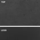 Matbord med fatformad skiva i HPL-laminat Tillverkat i Italien - Settimmio Viadurini