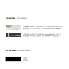 Matbord med marmoreffekt keramisk skiva Tillverkat i Italien - Mirco Viadurini