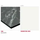 Matbord med Hpl-topp och metallbas Tillverkad i Italien - Aresto Viadurini