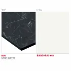 Matbord med Hpl-topp och metallbas Tillverkad i Italien - Aresto Viadurini