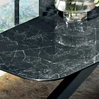 Matbord med skiva i Fine Made in Italy Hypermarble - Settimmio Viadurini