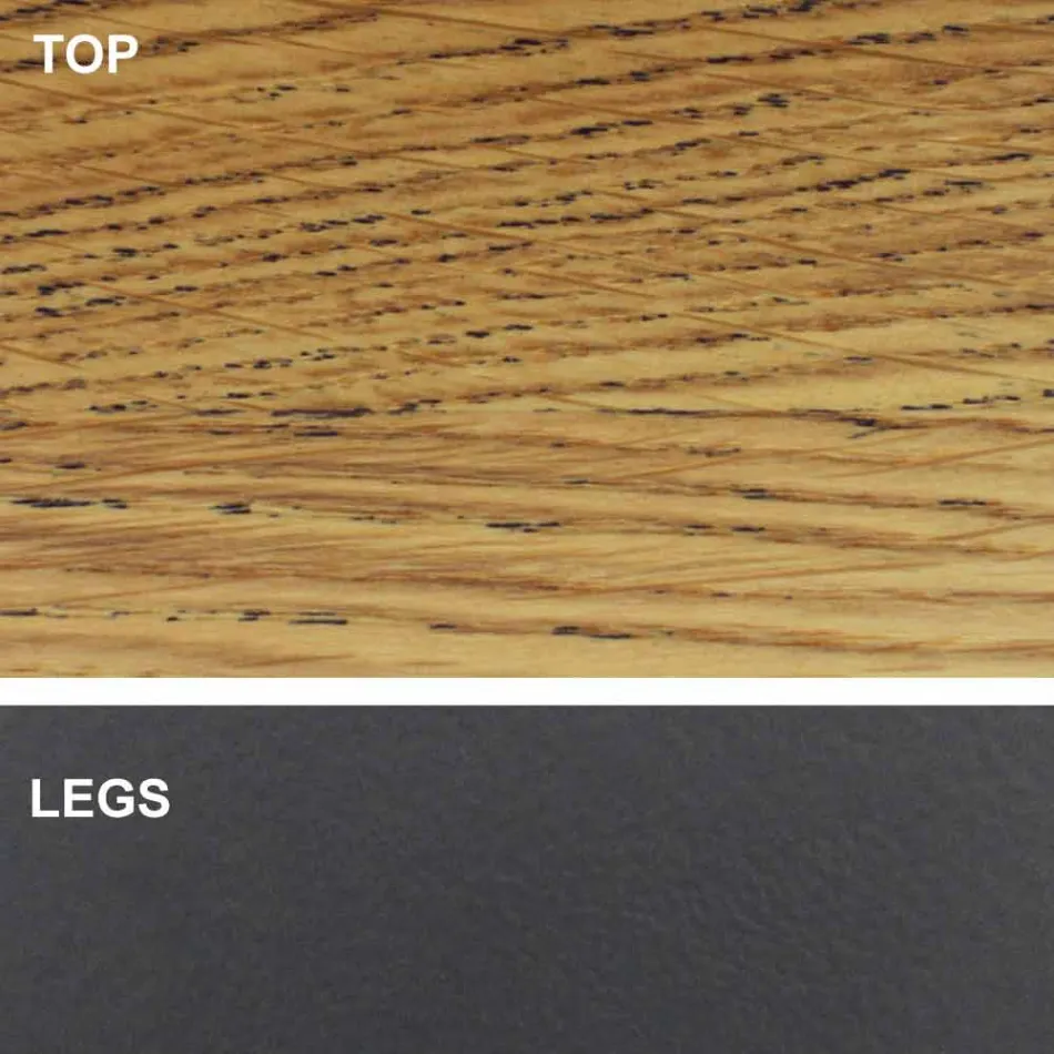 Matbord med fanerad träskiva Tillverkat i Italien - Settimmio Viadurini