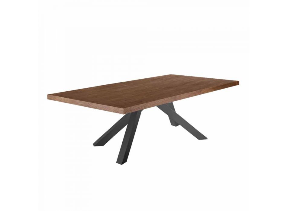 Matbord med fanerad träskiva Tillverkat i Italien - Settimmio Viadurini