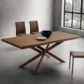 Matbord med lyxig barkad valnöttopp tillverkad i Italien - Carlino