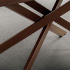 Lyxigt matbord med avbarkade valnötsskiva Tillverkat i Italien - Carlino Viadurini
