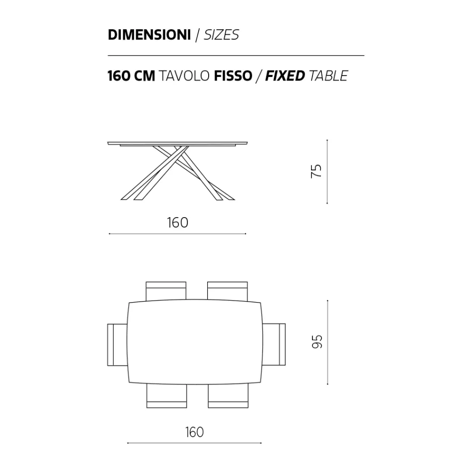 Matbord med ekfanerskiva Tillverkat i Italien - Antonino Viadurini