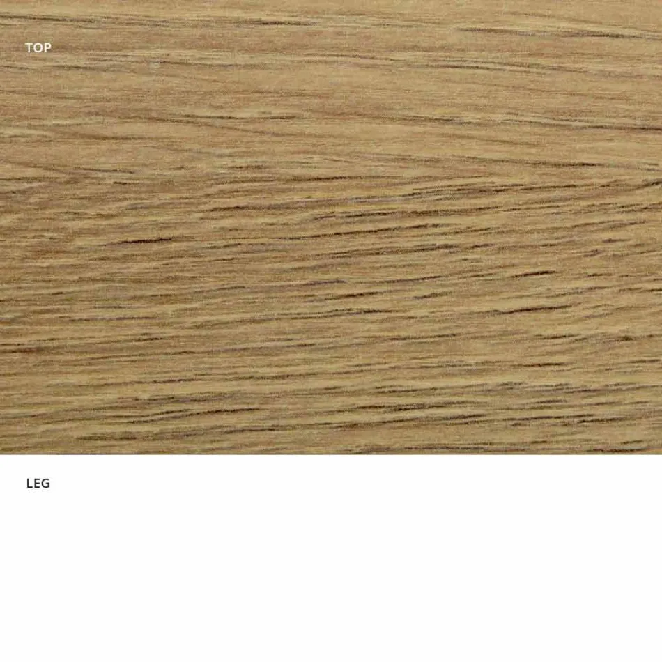 Matbord med oval skiva i HPL-laminat Made in Italy - Dollars Viadurini