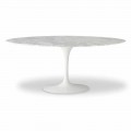 Matbord med oval marmorplatta Made in Italy - Superb