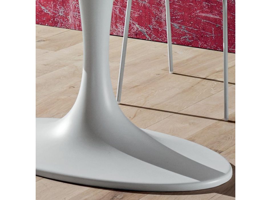 Matbord med oval plywoodskiva Tillverkat i Italien - Brontolo Viadurini