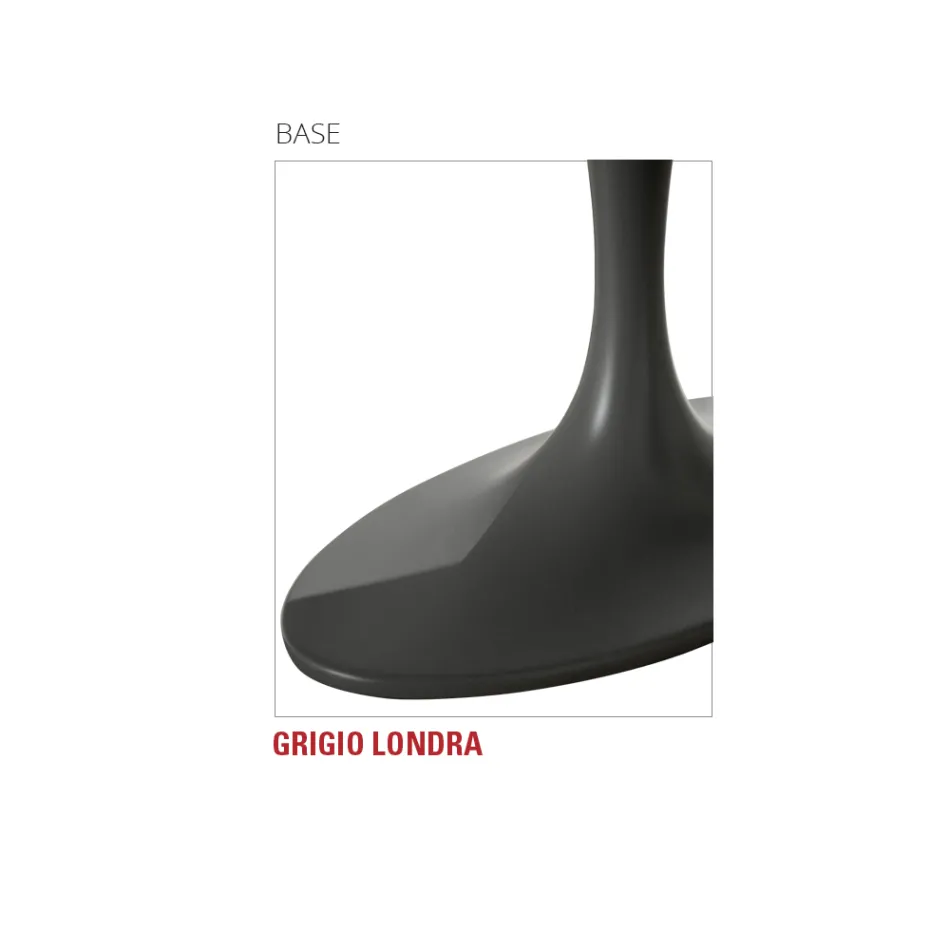 Matbord med oval plywoodskiva Tillverkat i Italien - Brontolo Viadurini