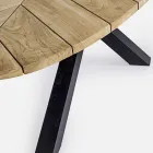 Utomhusmatbord med oval teakskiva, Homemotion - Selenia Viadurini