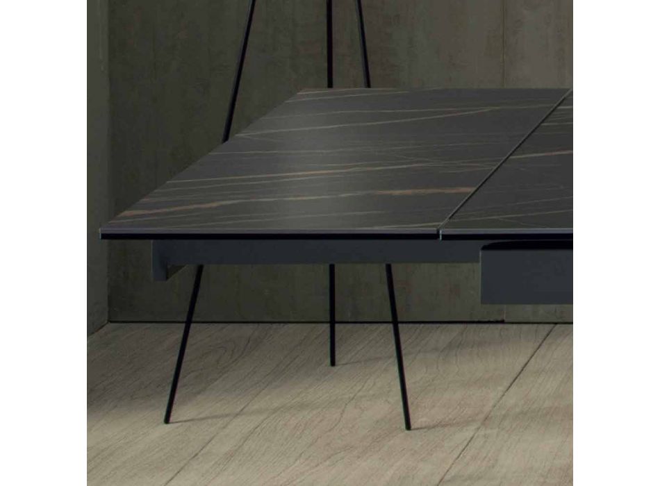 Design matbord med utdragbar keramisk topp Upp till 240 cm - Ultron Viadurini
