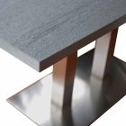 Design matbord med laminerad sten topp, 160x90cm, Newman Viadurini