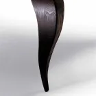 Matbord lyxig design i massivt trä, tillverkade i Italien, tråd Viadurini