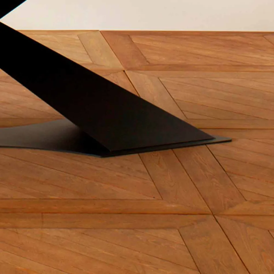 Modernt design matbord med Elliot gjort i Italien ek topp Viadurini