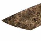 Designmatbord i keramiskt och rökt glasunderlag i Italien - slumpmässigt Viadurini