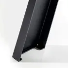 Fast matbordsunderrede i metall och ekfanerad skiva - Termoli Viadurini