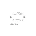 Fast matbord med fatskiva i keramik Made in Italy - Glasögon Viadurini