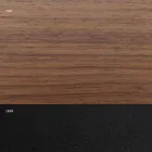 Fanerat matbord med stålfot Tillverkat i Italien - Dalmatisk Viadurini