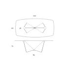 Matbord i 3 mm keramik och metallunderrede Tillverkat i Italien - Pion Viadurini