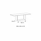 Emperador Keramik- och bronsmetallbord i Italien - Mörkbrunt Viadurini