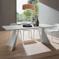 Matbord i Fenix och målad metall tillverkad i Italien - Dotto