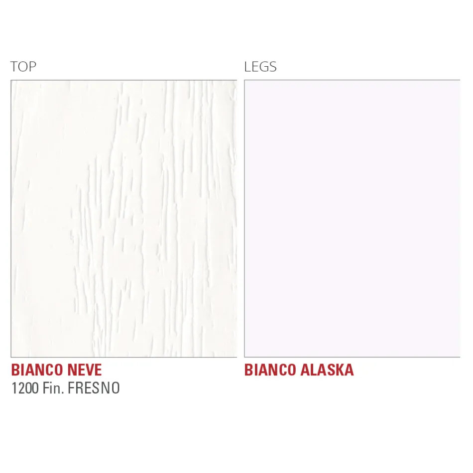 Hpl matbord med metallunderrede Tillverkat i Italien, Precious - Carlino Viadurini