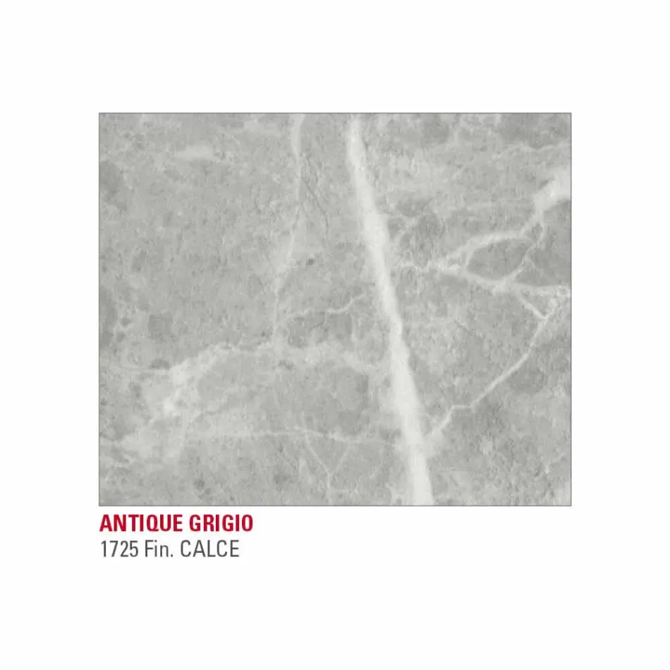 Matbord i Hpl Marble Effect och lackerad metall tillverkad i Italien - Jupiter Viadurini