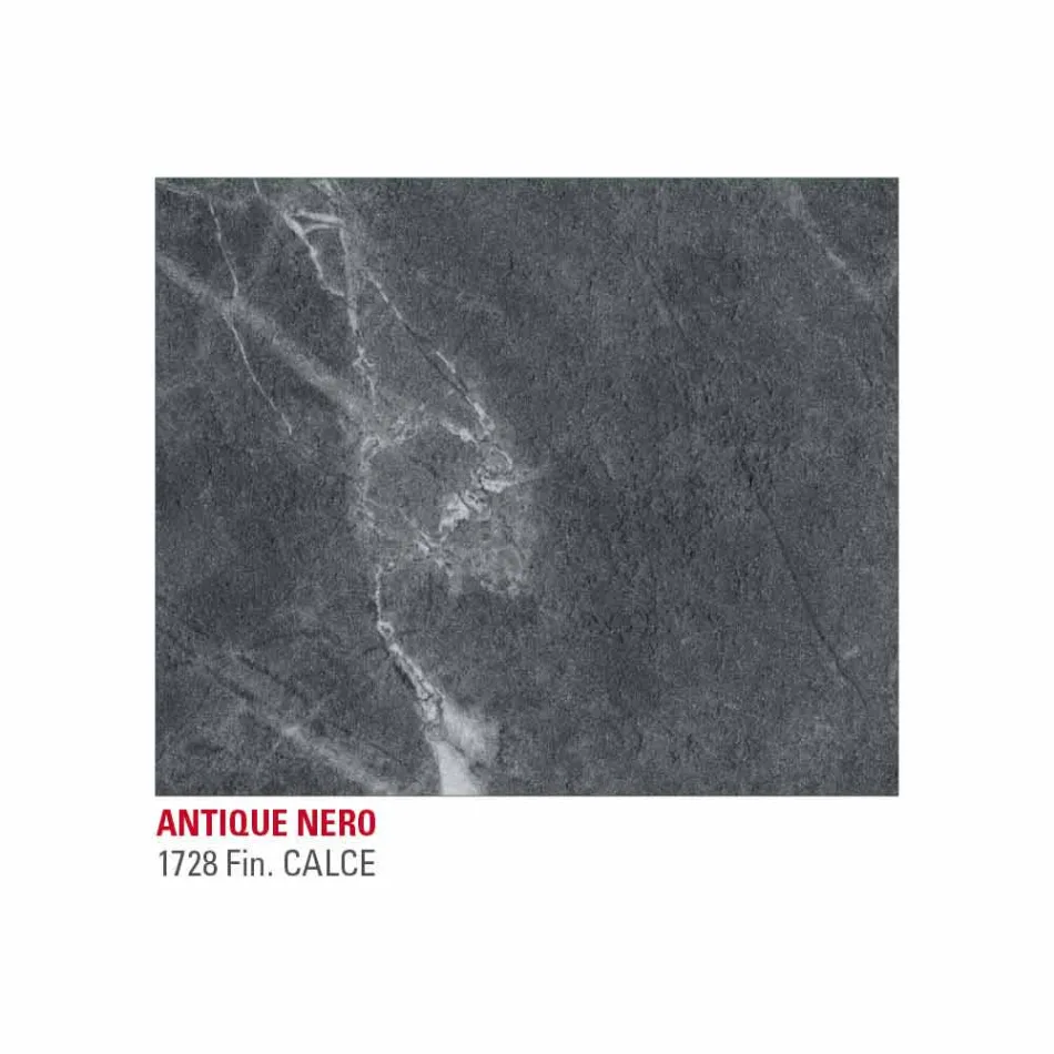 Matbord i Hpl Marble Effect och lackerad metall tillverkad i Italien - Jupiter Viadurini