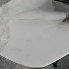 Matbord i hypermarmor och stål Tillverkat i Italien, hög kvalitet - Ezzellino Viadurini