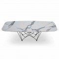 Matbord i hypermarmor och stål Tillverkad i Italien Hög kvalitet - Ezzellino