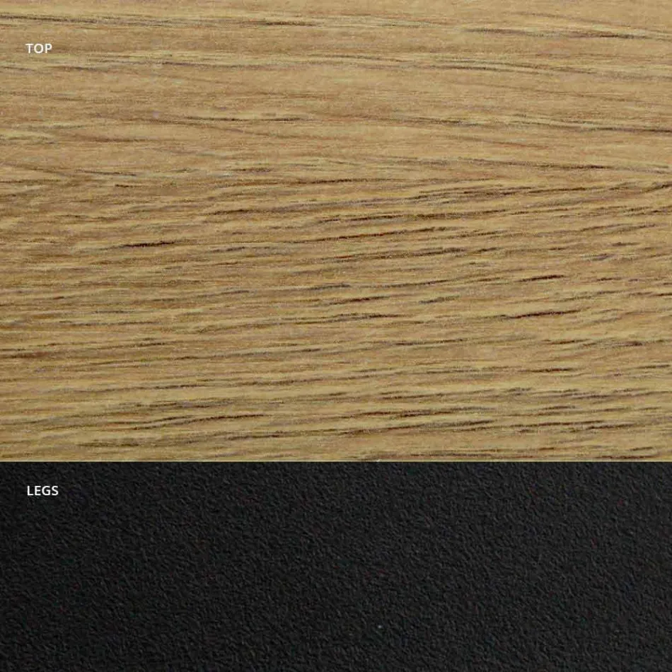 Matbord i HPL-laminat och högkvalitativt tillverkat i italienskt stål - dalmatiskt Viadurini